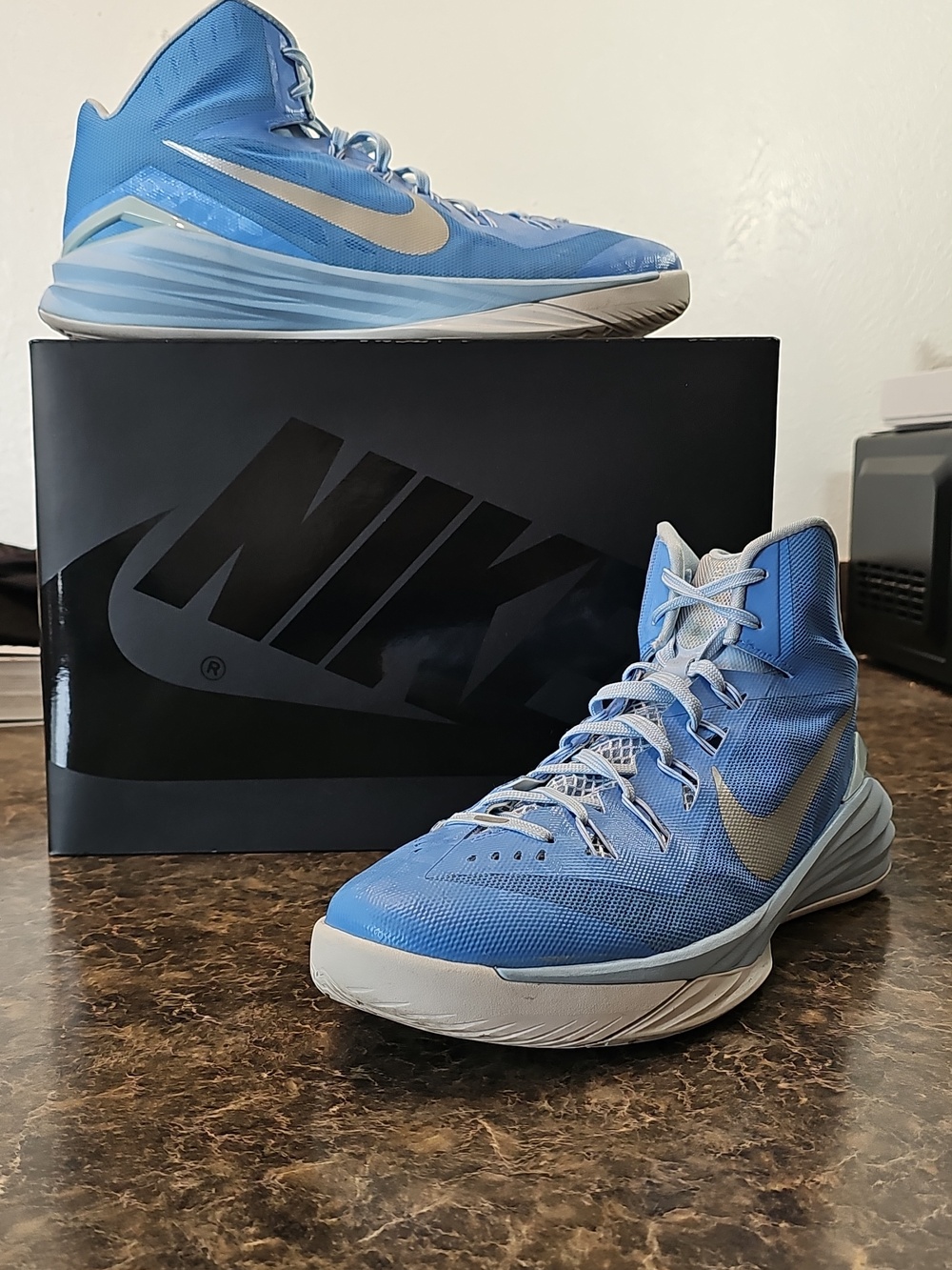 Nike Hyperdunk 2014 University Blue TB Lunarlon Mens Sneakers 653483-405 Size 14